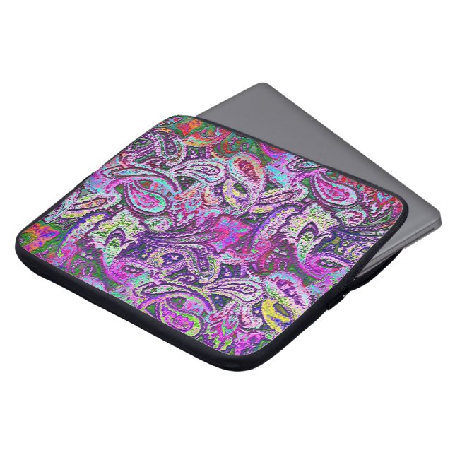 Plain Paisley 4 Laptop Sleeve (Voorkant top)