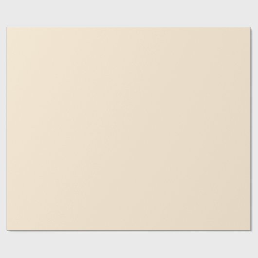 Plain Papaya Crème Perzik Kleur Shade Tone Cadeaupapier (Vlak)