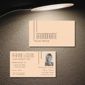 Plain pasta met foto Professional Modern Visitekaartje