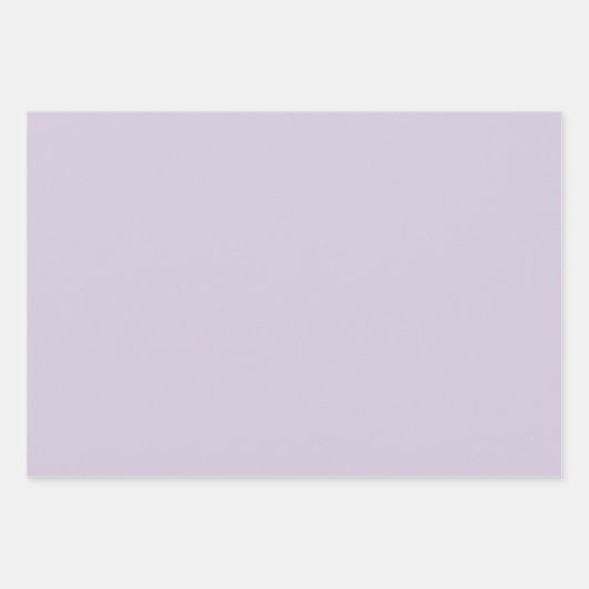 Plain Pastel Bord Lavendel Paarse tinten 3 tinten Inpakpapier Vel (Voorkant 2)
