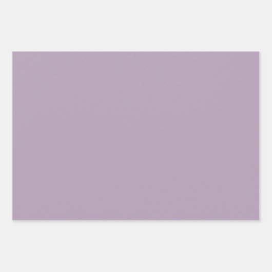 Plain Pastel Bord Lavendel Paarse tinten 3 tinten Inpakpapier Vel (Voorkant)