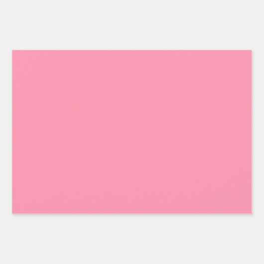 Plain Pastel Flamingo Schauss Roze tinten 3 tinten Inpakpapier Vel (Voorkant 3)