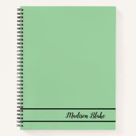 Plain Pastel Groen Minimalistisch Notitieboek