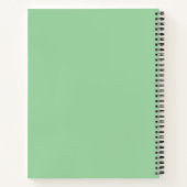 Plain Pastel Groen Minimalistisch Notitieboek (Achterkant)