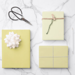 Plain Pastel Lush Gold Color Shade Tone 3 Inpakpapier Vel