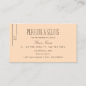 Plain Pastel Peach met grafische monogram Professi Visitekaartje (Achterkant)