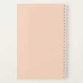 Plain Pastel Spiral Composition School Notitieboek (Achterkant)