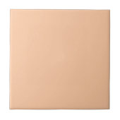 Plain Peach Solid Color Tegel Tegeltje (Voorkant)