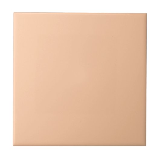 Plain Peach Solid Color Tegel Tegeltje (Voorkant)