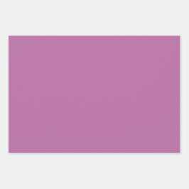 Plain Pearly Munsell Heart Paarse tinten 3 tinten Inpakpapier Vel