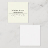 Plain Professional Modern Minimailst Informatiekaartje (Voorkant / Achterkant)