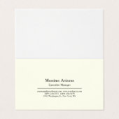 Plain Professional Modern Minimalist Visitekaartje (Buitenkant ongevouwen)