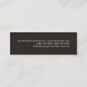 Plain Professional Red Grey Slim Visitekaartje (Achterkant)