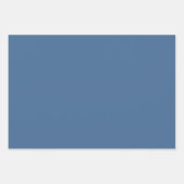 Plain Queen Ocean Pigment Blue Shades 3 Tones Inpakpapier Vel (Voorkant)