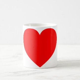 Plain Red Heart Koffiemok