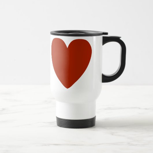 Plain Red Heart Reisbeker (Rechts)