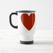 Plain Red Heart Reisbeker (Links)