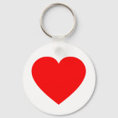 Plain Red Heart Sleutelhanger (Voorkant)