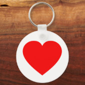 Plain Red Heart Sleutelhanger (Voorkant)