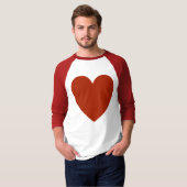 Plain Red Heart T-shirt (Voorkant volledig)