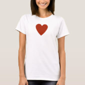 Plain Red Heart T-shirt (Voorkant)