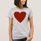 Plain Red Heart T-shirt (Voorkant)