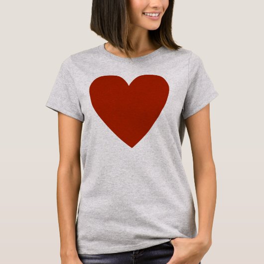 Plain Red Heart T-shirt (Voorkant)