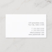 Plain Red Real Estate Agent Professional Broker Visitekaartje (Achterkant)