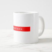 Plain Red White Professional, Minimale naam Grote Koffiekop (Voorkant rechts)