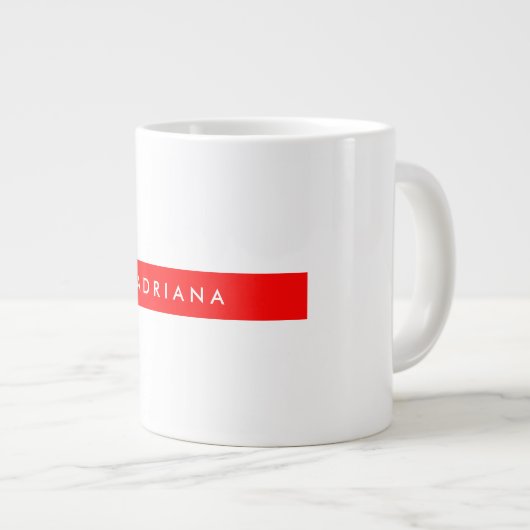 Plain Red White Professional, Minimale naam Grote Koffiekop (Voorkant rechts)