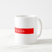 Plain Red White Professional, Minimale naam Koffiemok (Voorkant rechts)