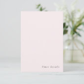 Plain Romantische Eenvoudige Zachte Blush Solid Ac Informatiekaartje (Staand voorkant)