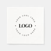 Plain Round Business Logo Company Event Minimalist Servet (Voorkant)