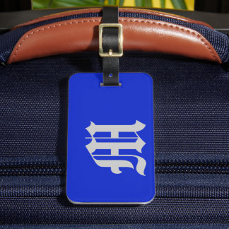 Plain Royal Blue Bagagelabel