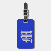 Plain Royal Blue Bagagelabel (Voorkant verticaal)