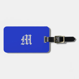 Plain Royal Blue Bagagelabel