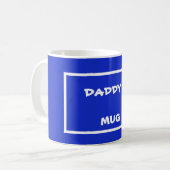 Plain Royal Blue Daddys Mok (Voorkant links)