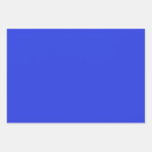 Plain Royal Star Palatinate Blauwe tinten 3 tinten Inpakpapier Vel (Voorkant 3)