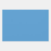 Plain Royal Star Palatinate Blauwe tinten 3 tinten Inpakpapier Vel (Voorkant 2)