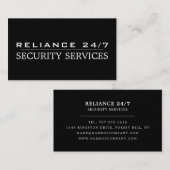 Plain Security Service Visitekaartje (Voorkant / Achterkant)