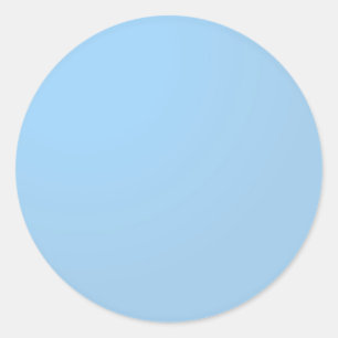 Plain Shades: Baby Blue Ronde Sticker
