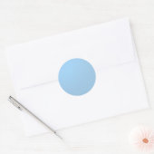 Plain Shades: Baby Blue Ronde Sticker (Envelop)
