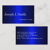 Plain Shades of Blue Professional-Visitekaartjes Visitekaartje (Voorkant / Achterkant)