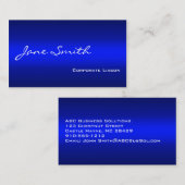 Plain Shades of Blue Professional-Visitekaartjes Visitekaartje (Voorkant / Achterkant)