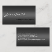 Plain Shades of Grey Professional Visitekaartje (Voorkant / Achterkant)