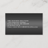 Plain Shades of Grey Professional Visitekaartje (Achterkant)