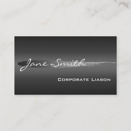 Plain Shades of Grey Professional Visitekaartjes (Voorkant)