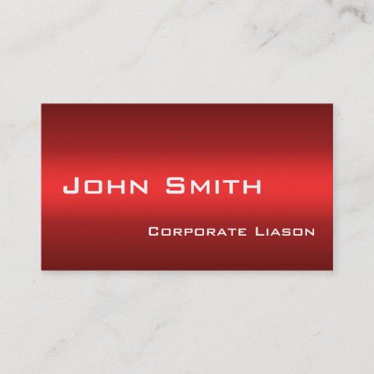 Plain Shades of Red Professional-Visitekaartjes Visitekaartje (Voorkant)
