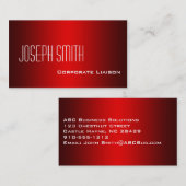 Plain Shades of Red Professional-Visitekaartjes Visitekaartje (Voorkant / Achterkant)