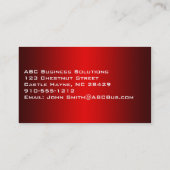 Plain Shades of Red Professional-Visitekaartjes Visitekaartje (Achterkant)